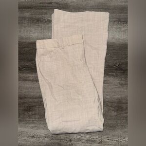 Editor by Express Women’s Beige Flare Bottom Dress Pants Size 8
